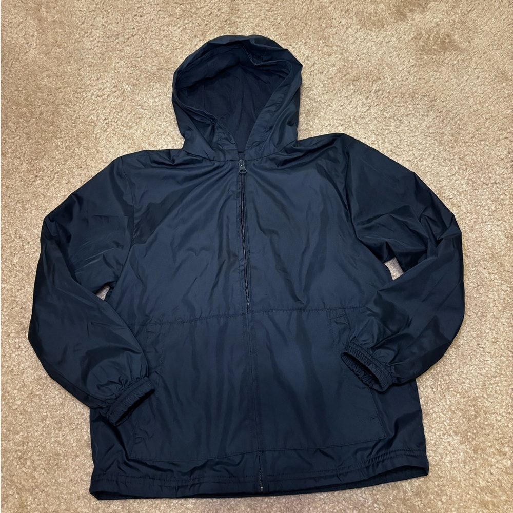 Cat & Jack Navy Hooded Jacket Full Zip Size S (6/7)